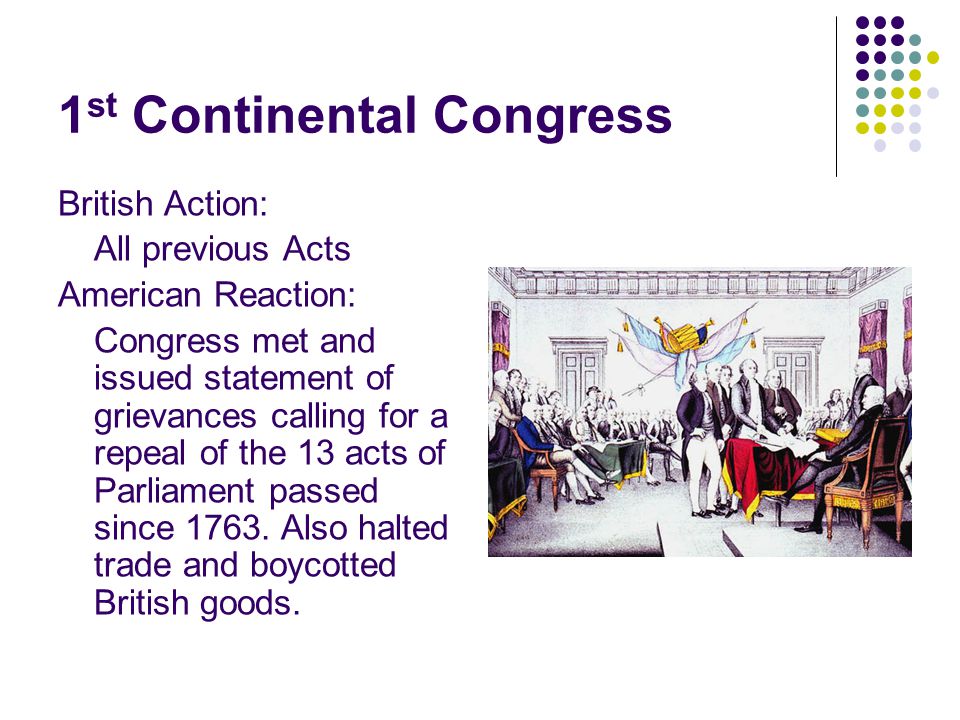 1st Continental Congress