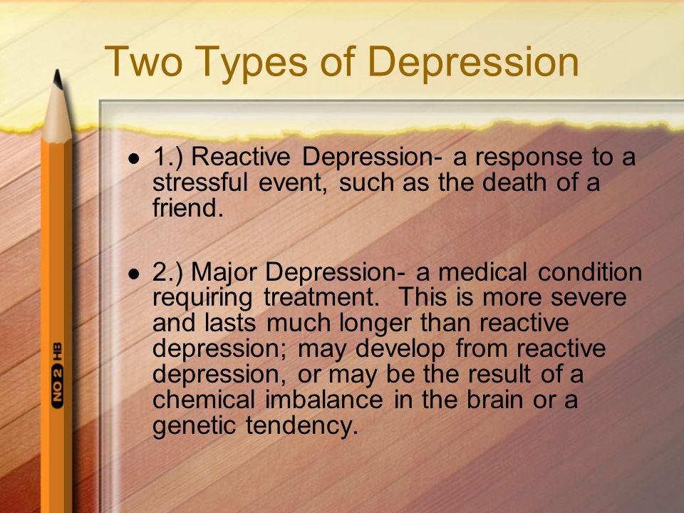 Two Types of Depression
