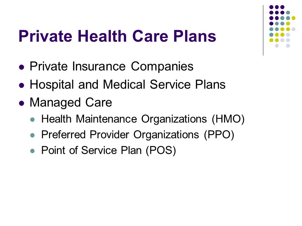 Private Health Care Plans