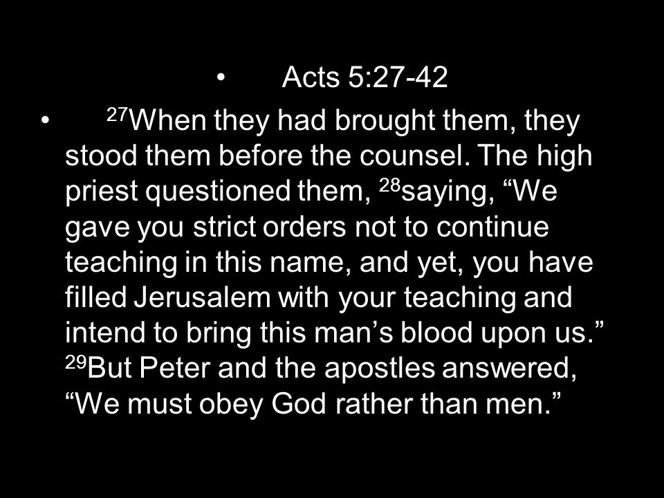 Acts 5:27-42