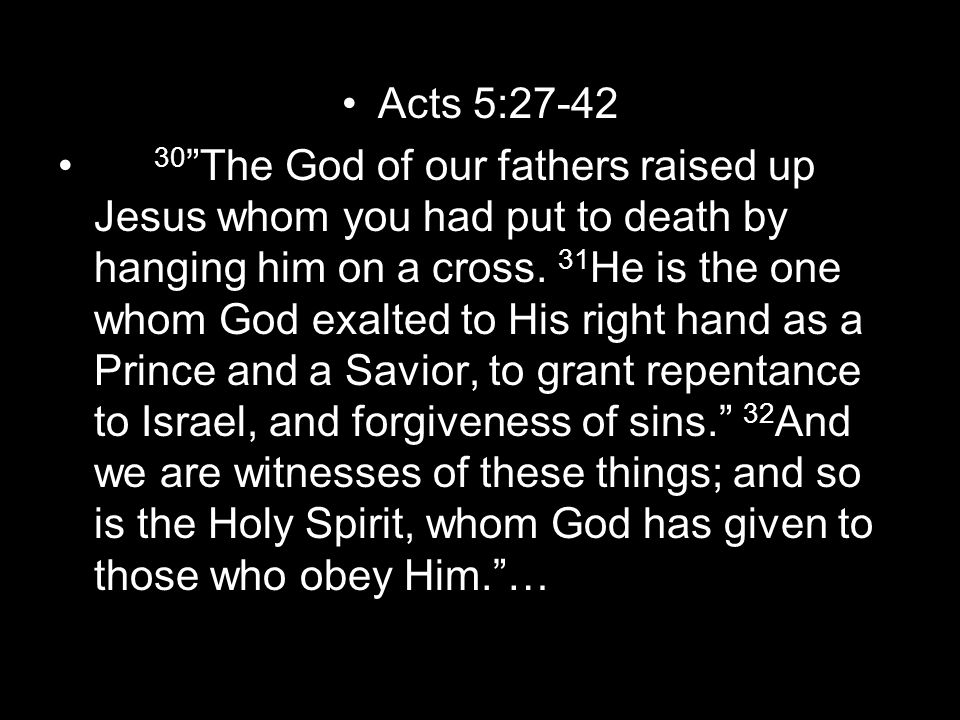 Acts 5:27-42