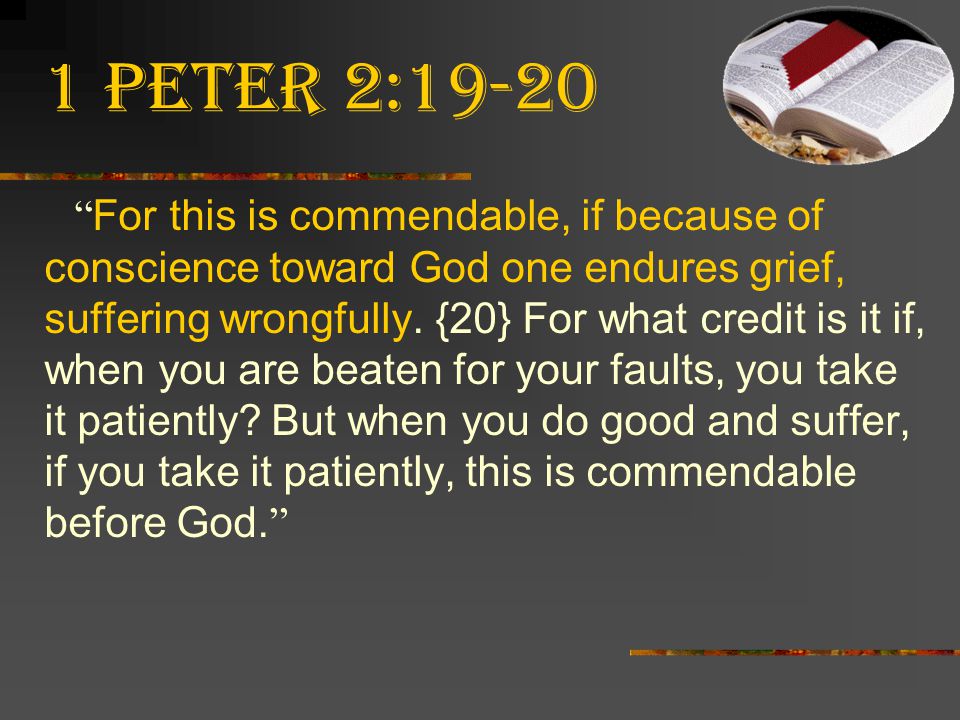 1 Peter 2:19-20