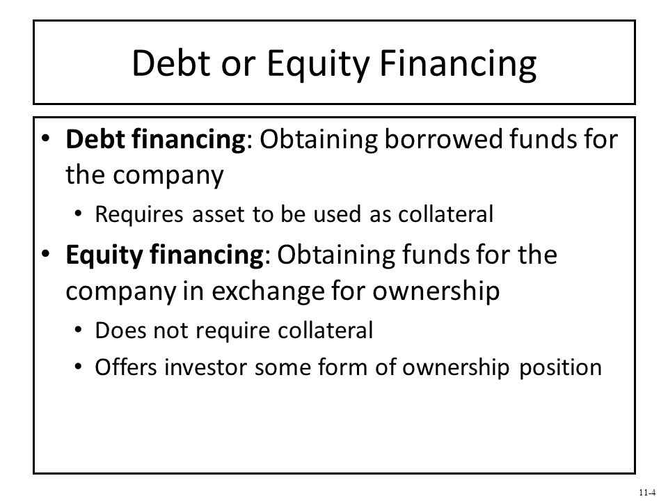 Debt or Equity Financing
