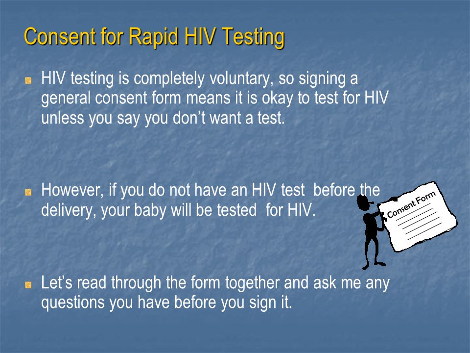 Consent for Rapid HIV Testing
