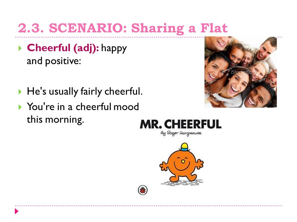 2.3. SCENARIO: Sharing a Flat