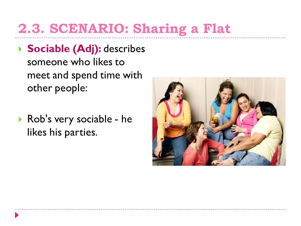 2.3. SCENARIO: Sharing a Flat