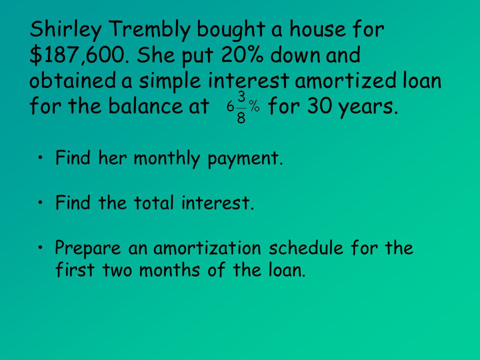 Amortized Loans (MAT 142)