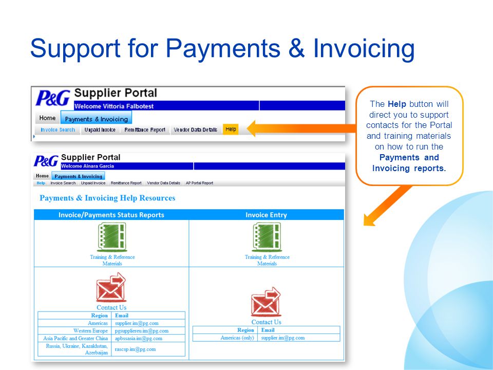 Support for Payments & Invoicing
