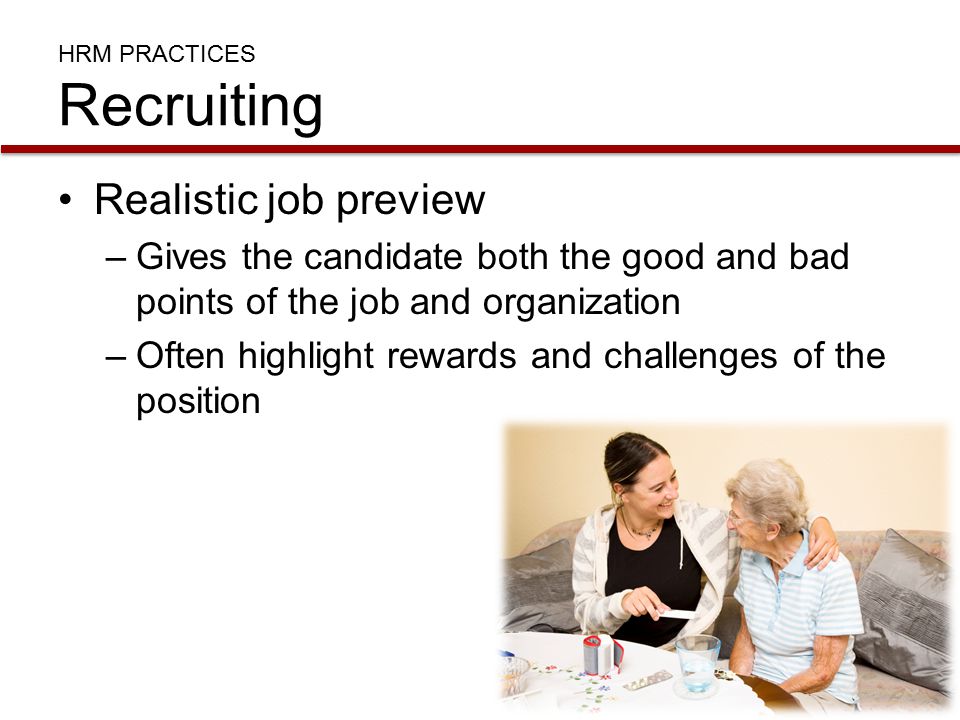 HRM PRACTICES Recruiting