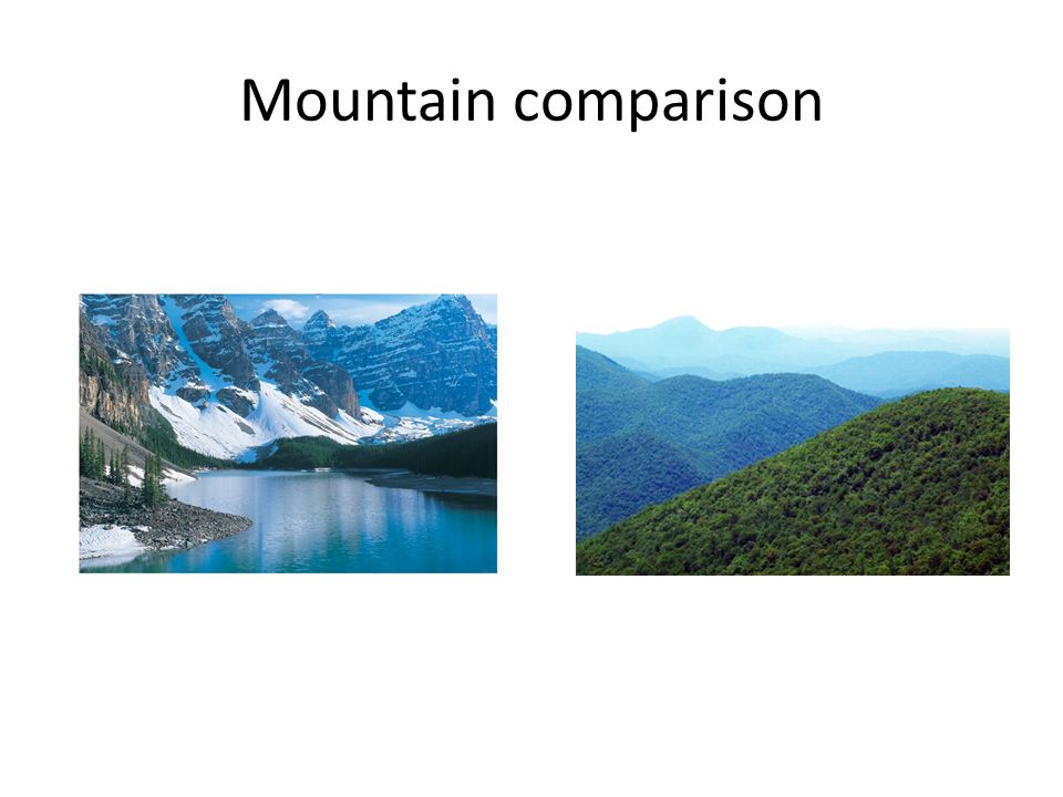 Mountain comparison