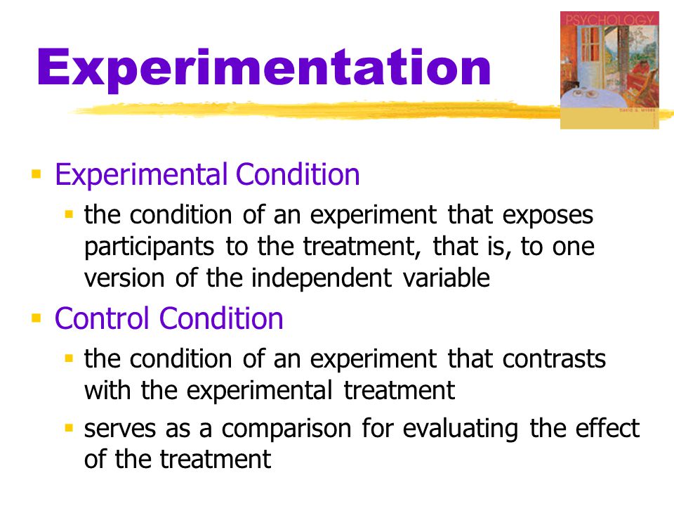 Experimentation Experimental Condition Control Condition