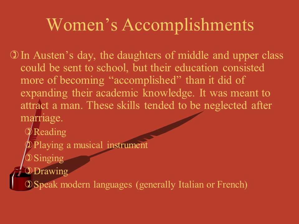 Women’s Accomplishments