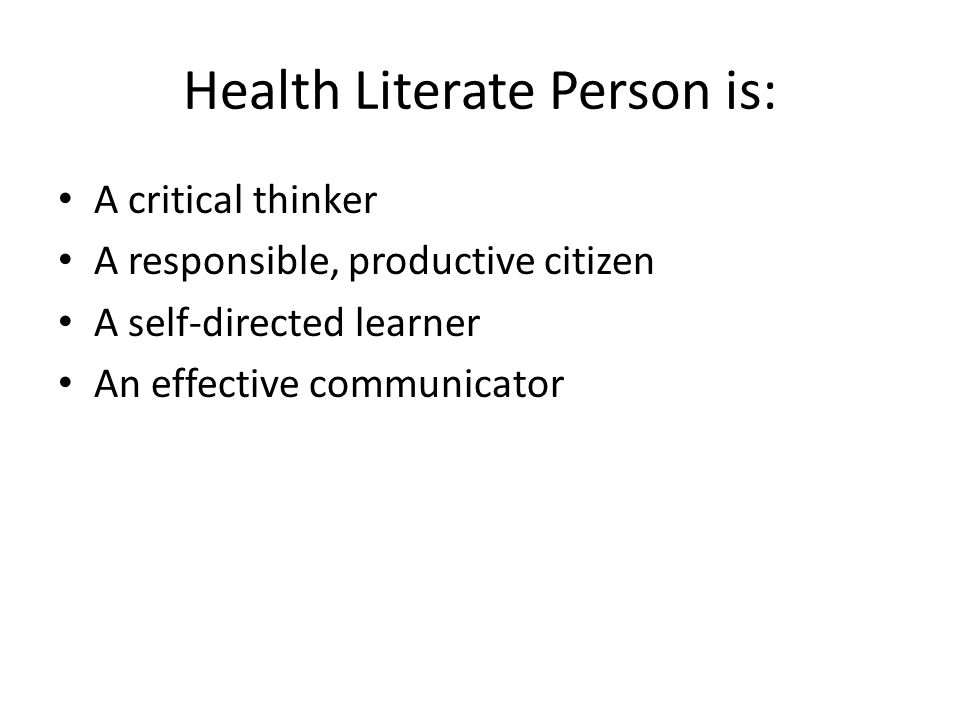 Health Literate Person is: