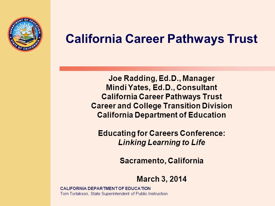 California Career Pathways Trust