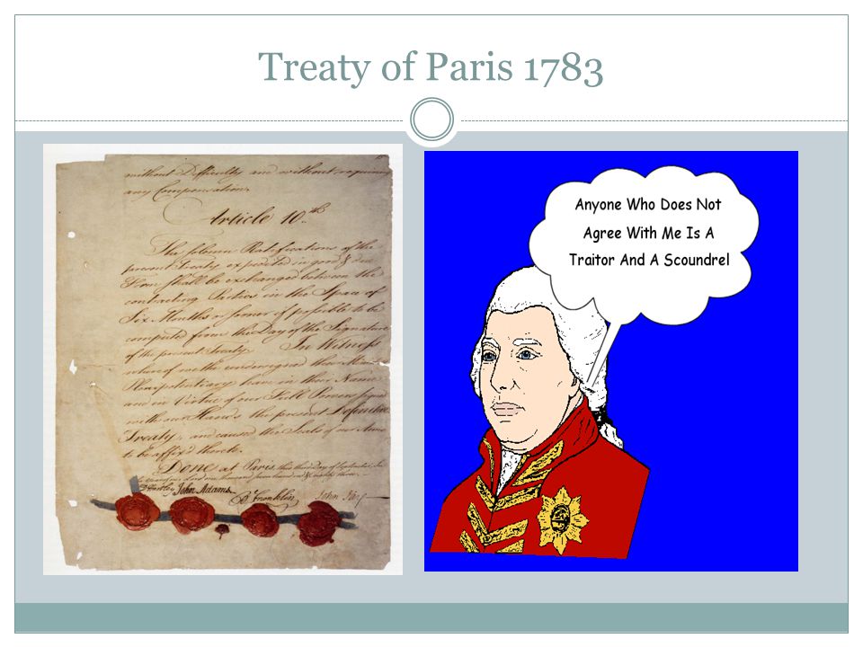Treaty of Paris 1783