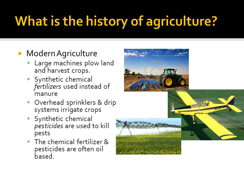 What is the history of agriculture