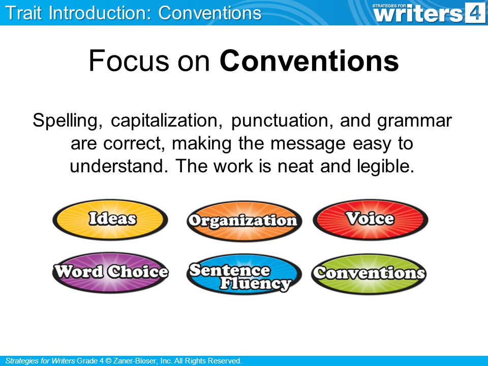Focus on Conventions Trait Introduction: Conventions
