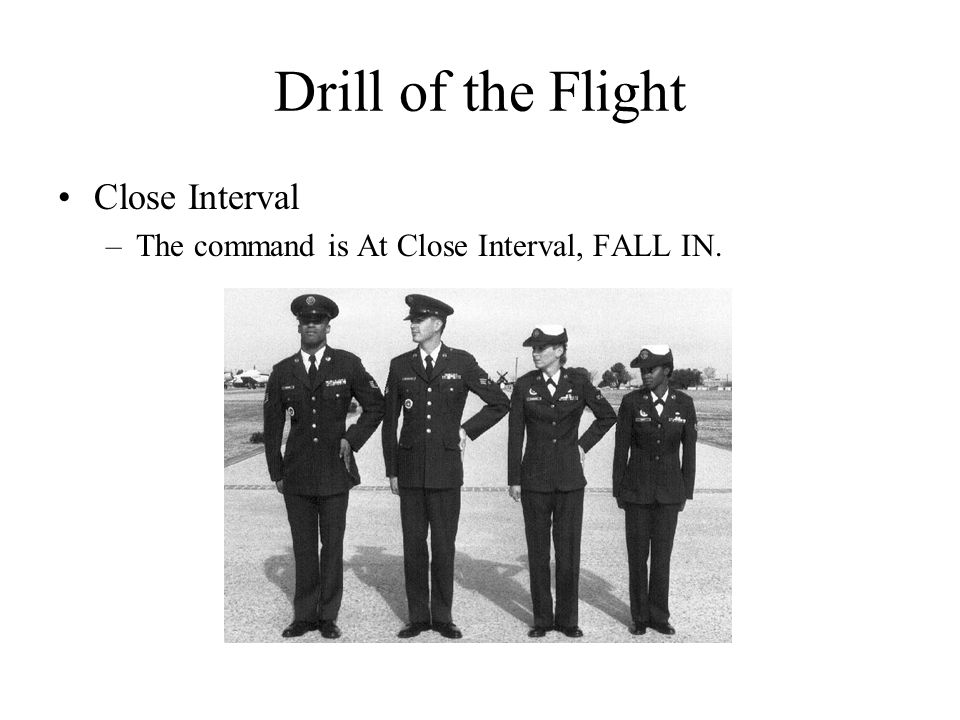 Drill of the Flight Close Interval