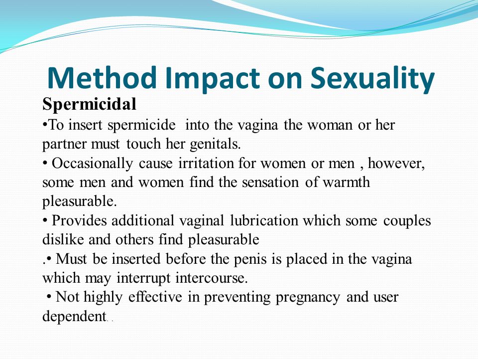 Method Impact on Sexuality