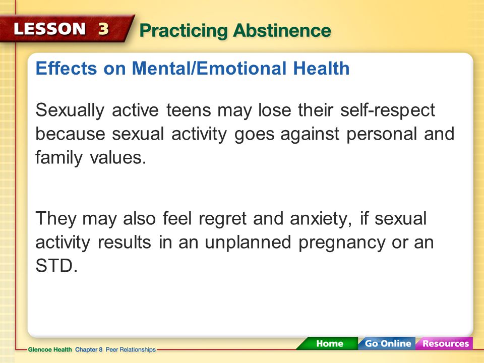 Effects on Mental/Emotional Health