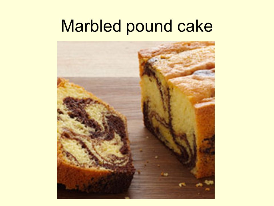 Marbled pound cake