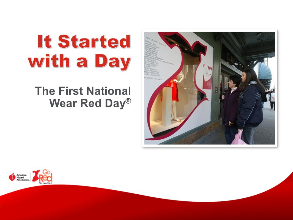 It Started with a Day The First National Wear Red Day®