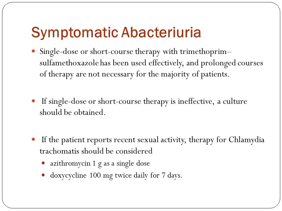 Symptomatic Abacteriuria