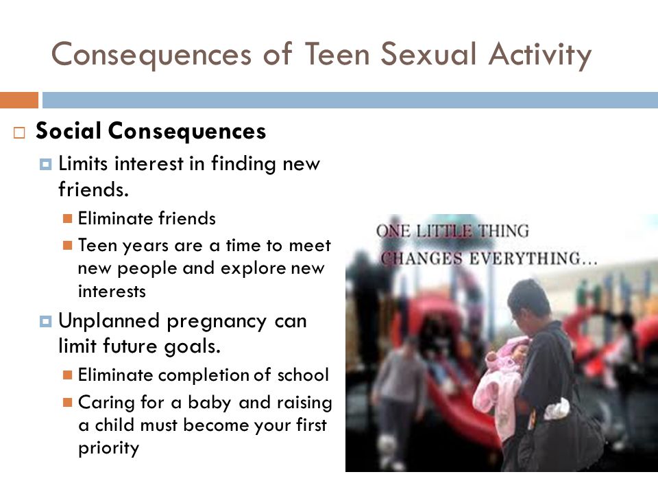 Consequences of Teen Sexual Activity
