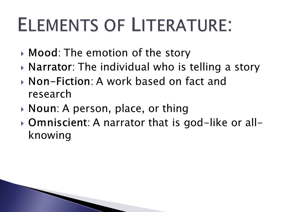 elements of literature