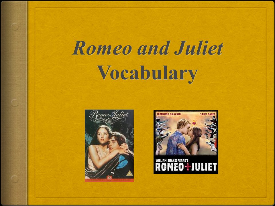 Romeo and Juliet Vocabulary