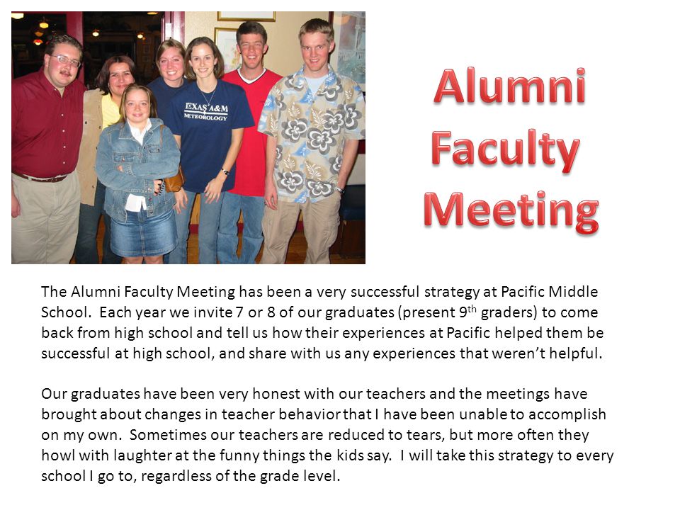 Alumni Faculty Meeting