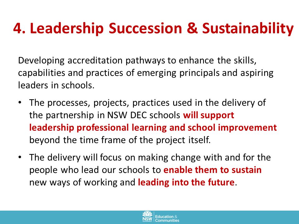 4. Leadership Succession & Sustainability
