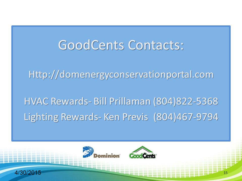 GoodCents Contacts: