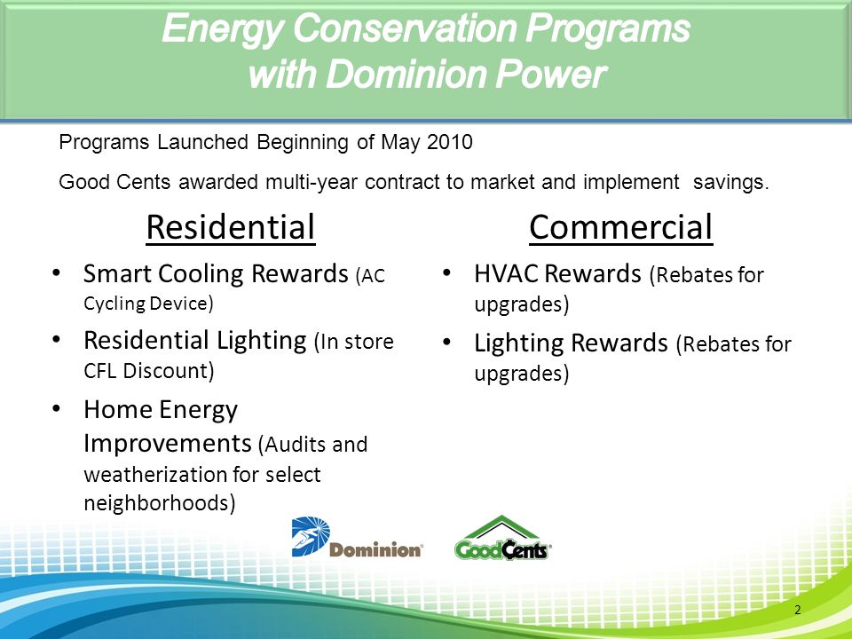 Energy Conservation Programs
