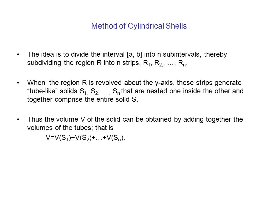 Method of Cylindrical Shells