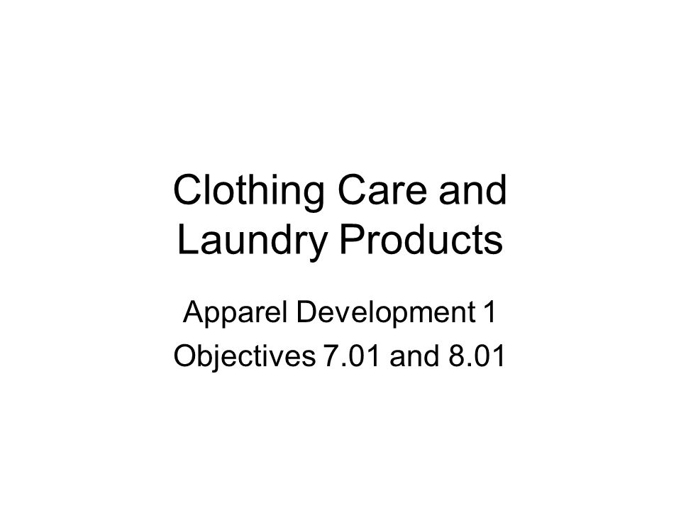 Clothing Care and Laundry Products