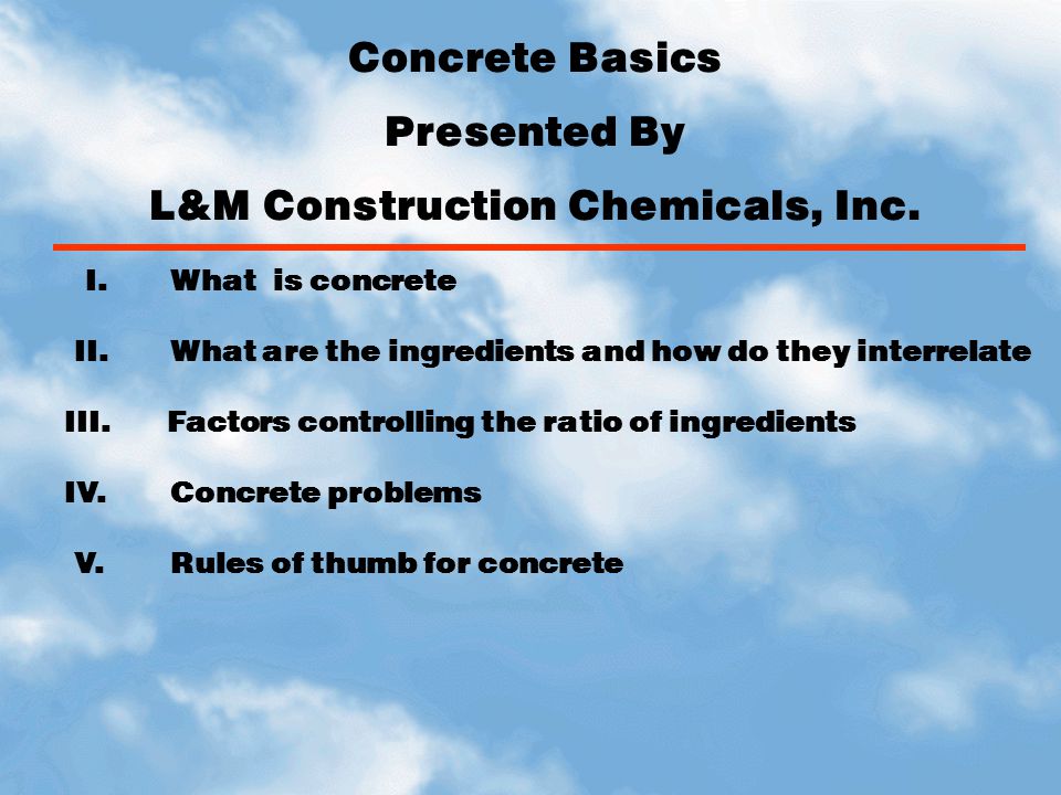 L&M Construction Chemicals, Inc.