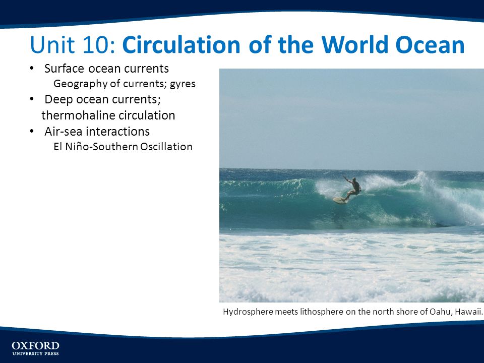 Unit 10: Circulation of the World Ocean