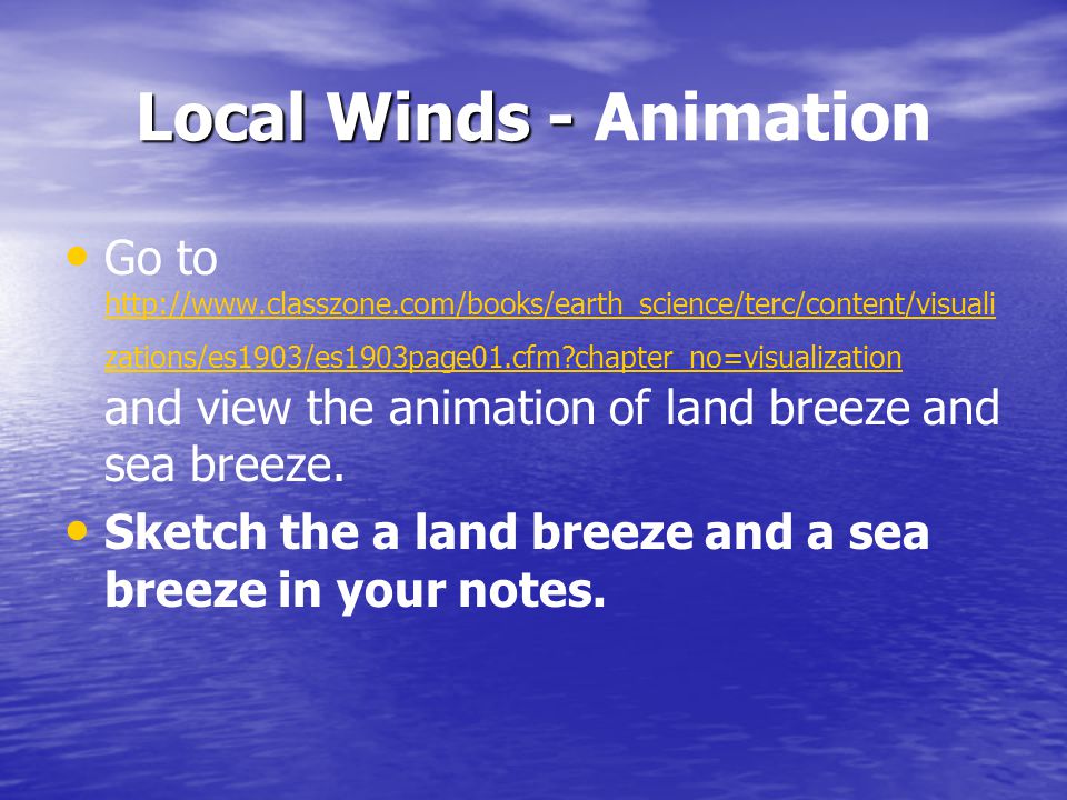 Local Winds - Animation