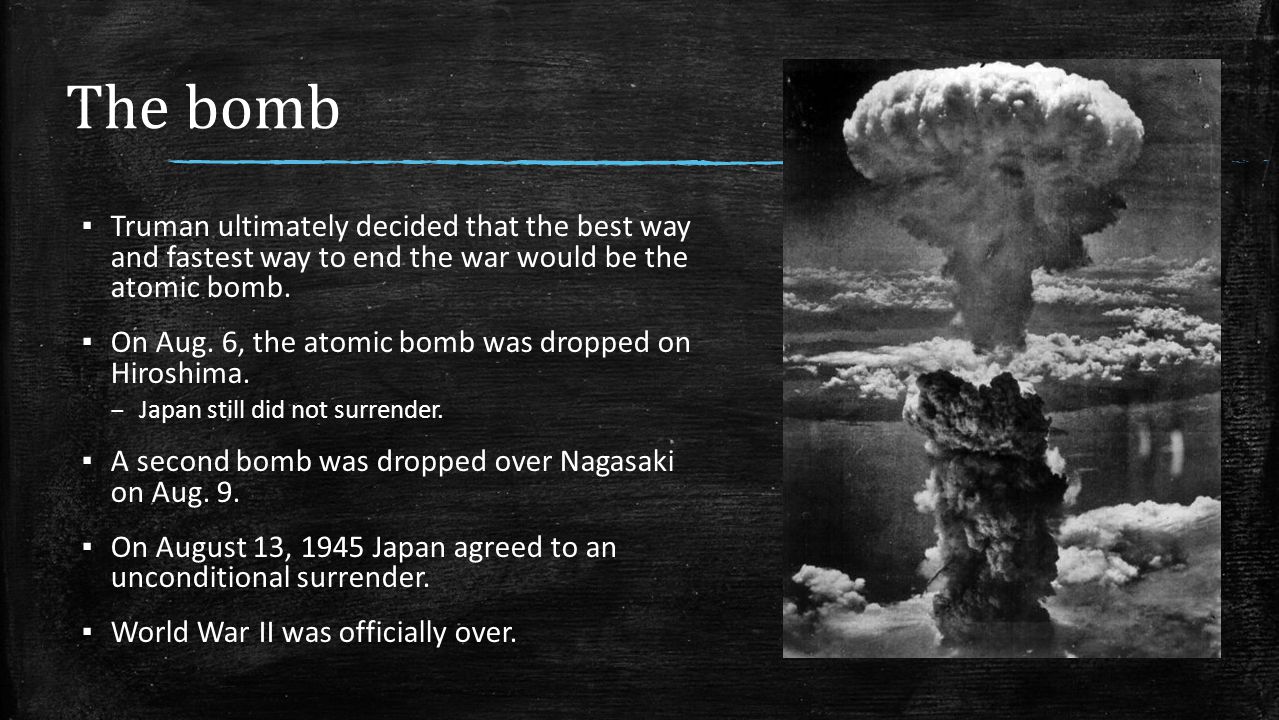 identify the reasons for and against dropping the atomic bomb