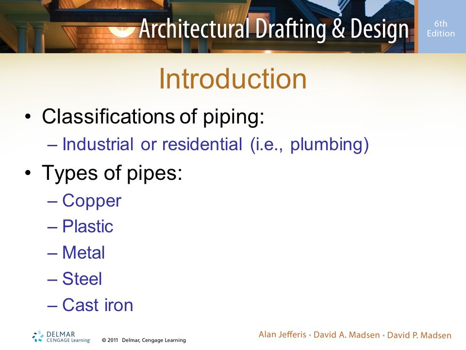 Introduction Classifications of piping: Types of pipes: