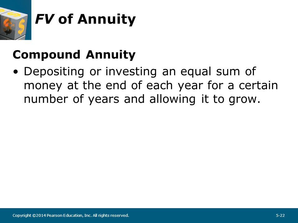 FV Annuity - Example What will be the FV of a 5-year, $500 annuity compounded at 6%