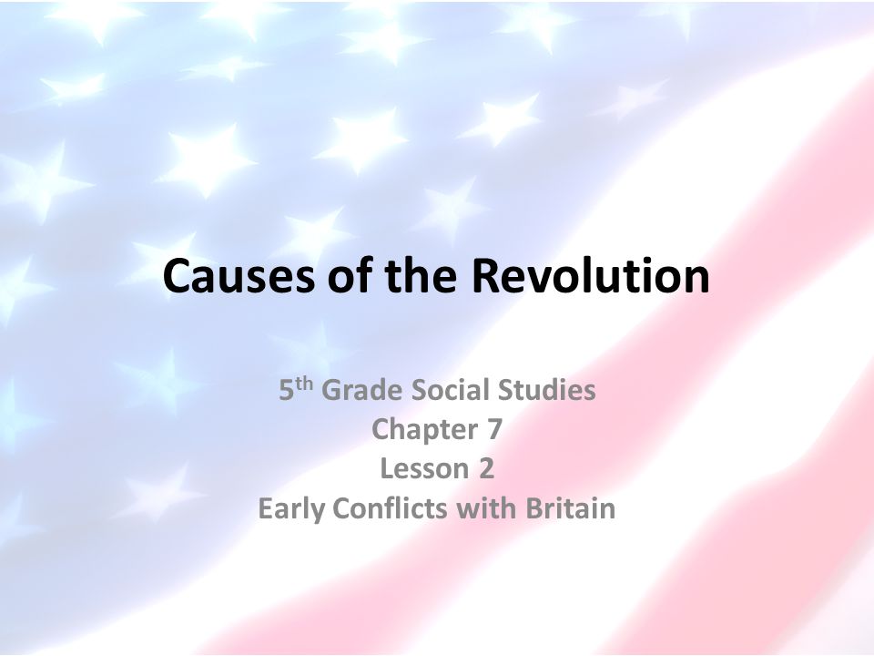 Causes of the Revolution