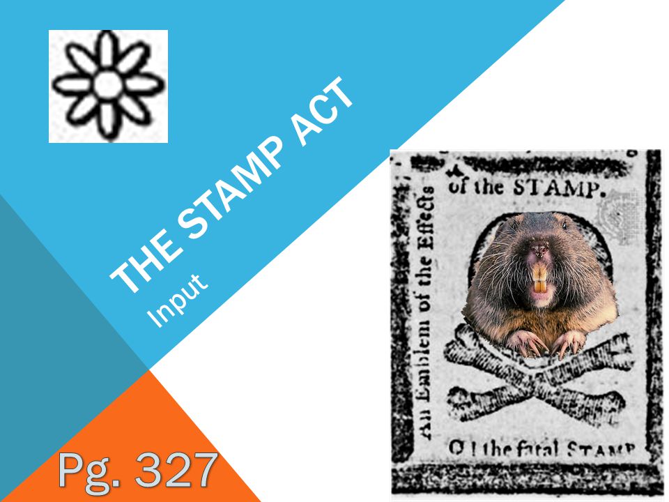 The Stamp Act Input Pg. 327