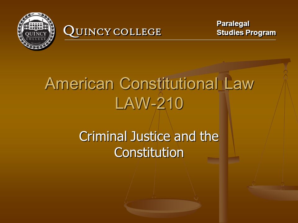 American Constitutional Law LAW-210