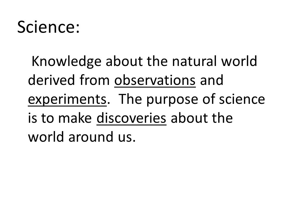 Science: