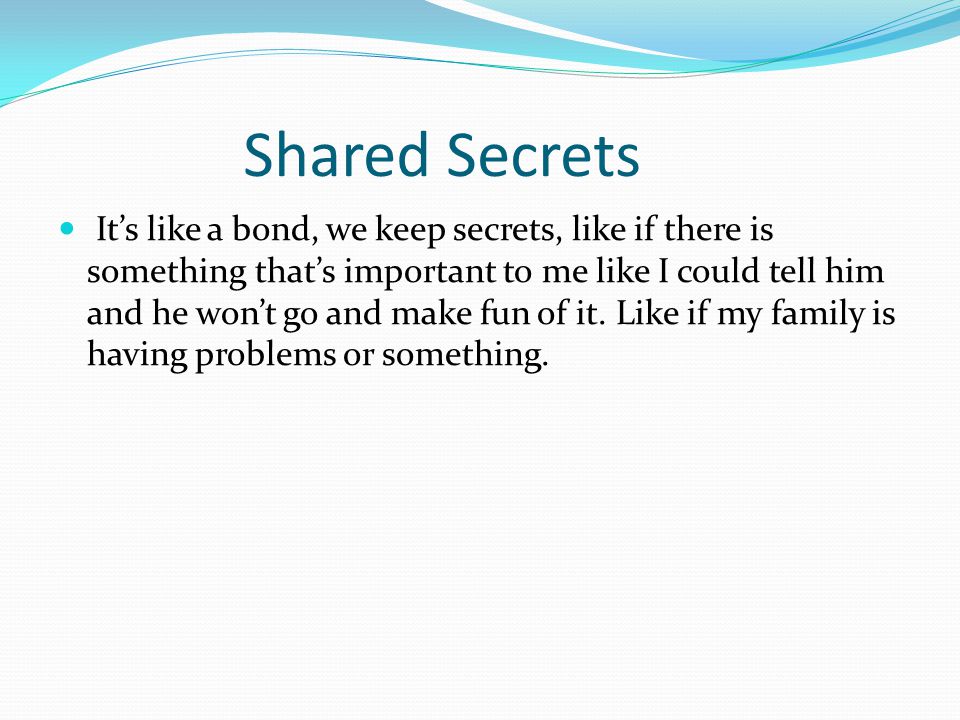 Shared Secrets