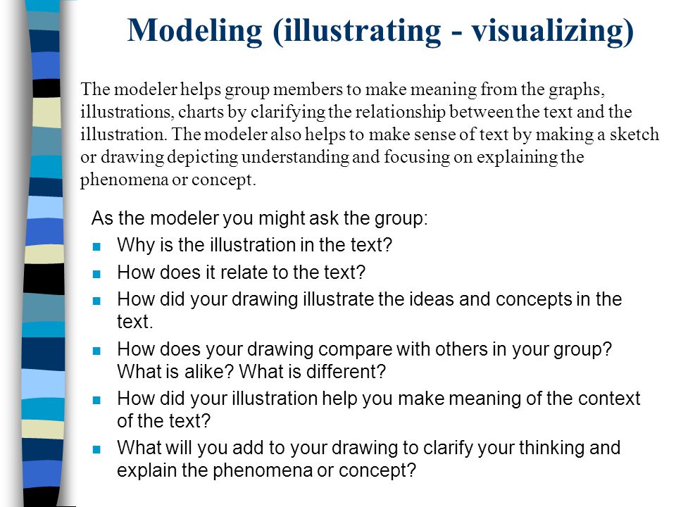 Modeling (illustrating - visualizing)