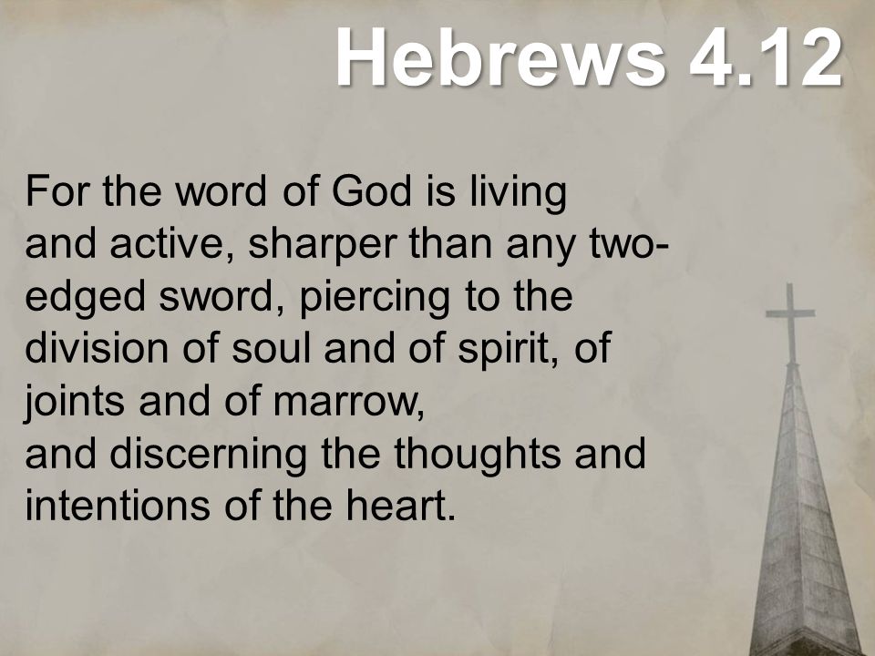 Hebrews 4.12