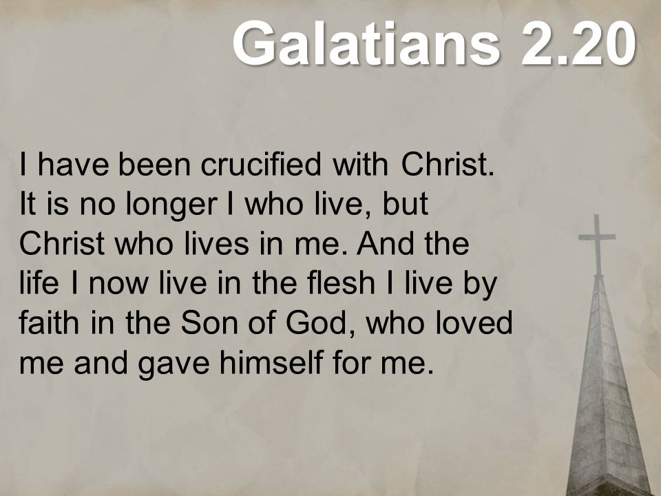 Galatians 2.20
